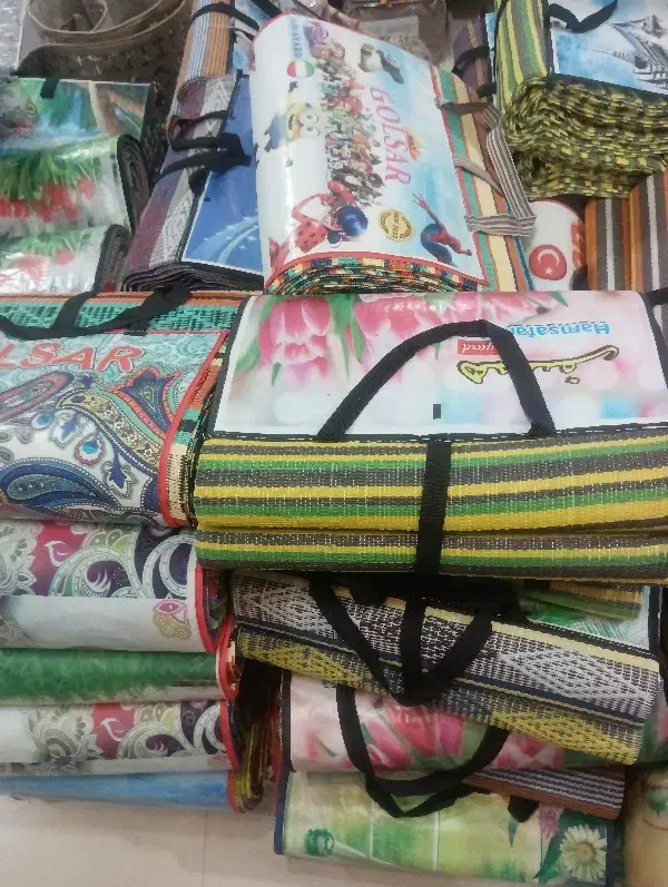 حصیر مسافرتی اصفهان|گلیم، جاجیم، گبه|کرمان, |دیوار