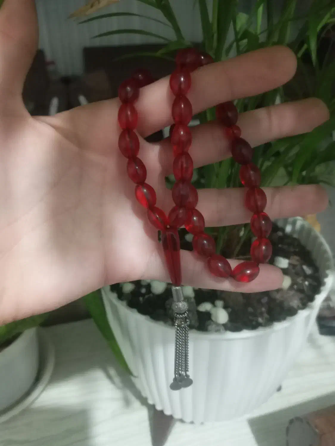 تسبیح قدیمی کلکسیونی|کلکسیون اشیاء عتیقه|رشت, کوی جام جم|دیوار