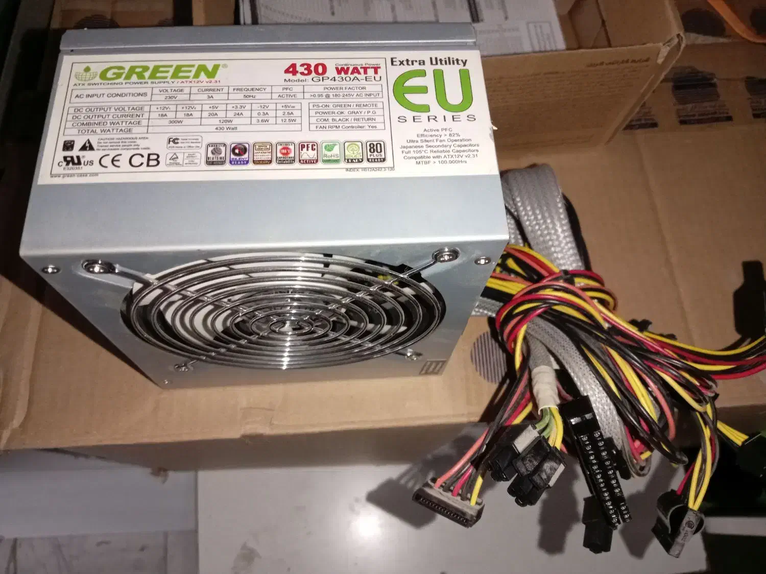 پاور 430 وات گرین|قطعات و لوازم جانبی رایانه|اصفهان, کردآباد|دیوار