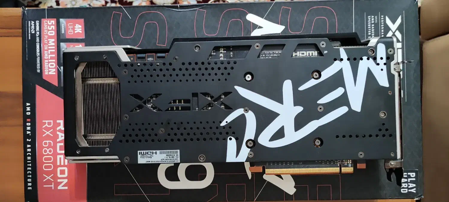 کارت گرافیک rx6800 xt همراه کارتن سالم و تمیز|قطعات و لوازم جانبی رایانه|تبریز, |دیوار