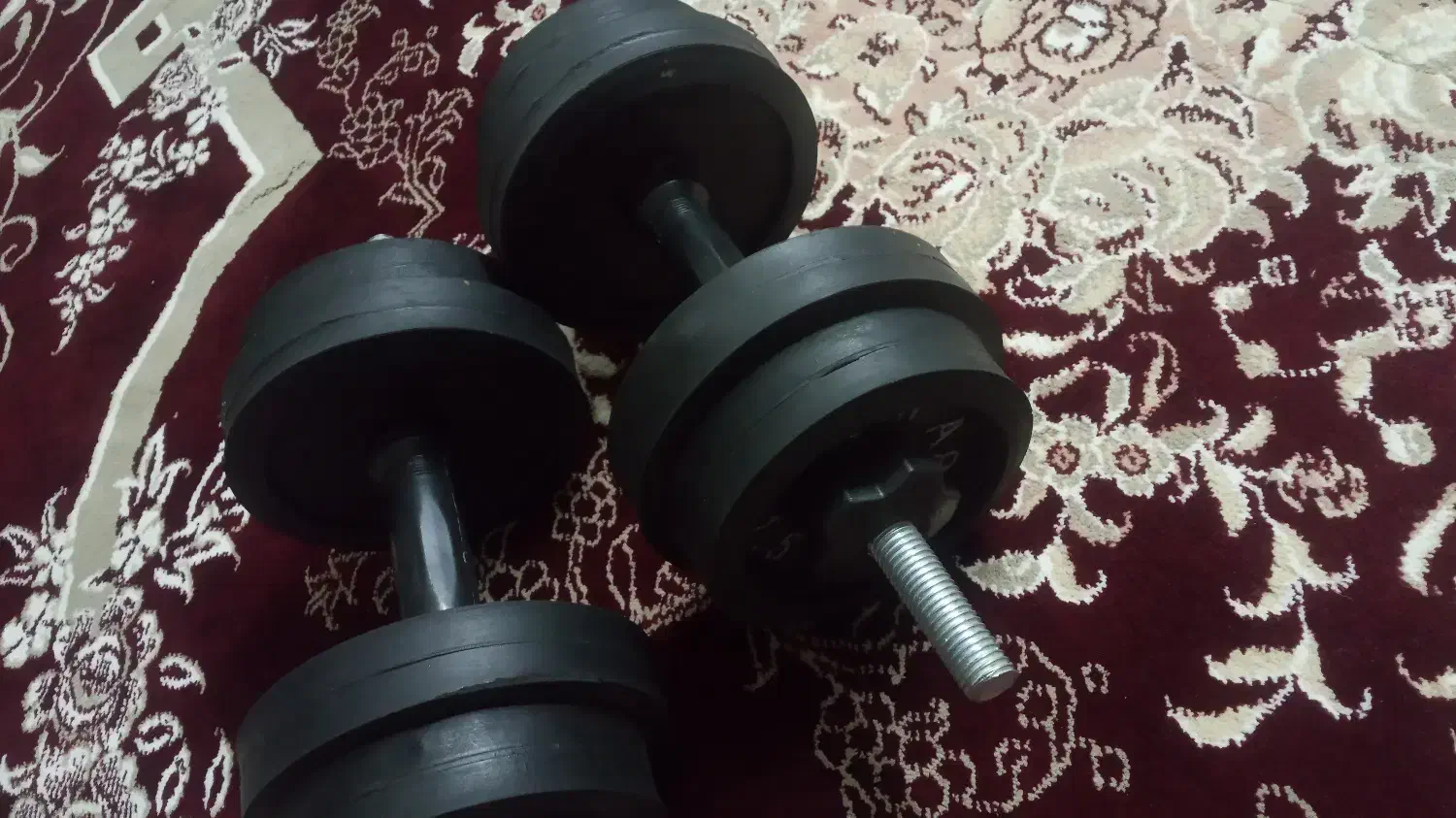 دمبل متغیر ۷ کیلویی مجموعا ۱۴ کیلو|تجهیزات ورزشی|پیشوا, |دیوار