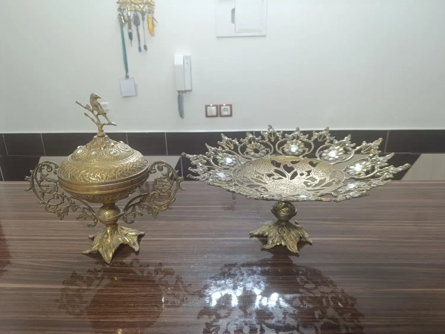 میوه خوری و شکلات خوری برنجی|ظروف سرو و پذیرایی|اهواز, معین زاده|دیوار