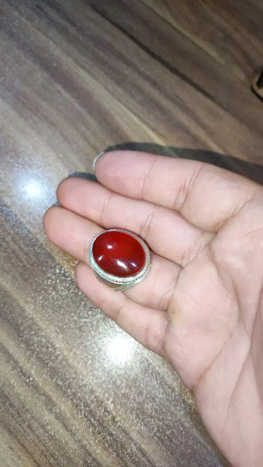انگشتر عقیق سرخ یمن دستساز|جواهرات|میبد, |دیوار