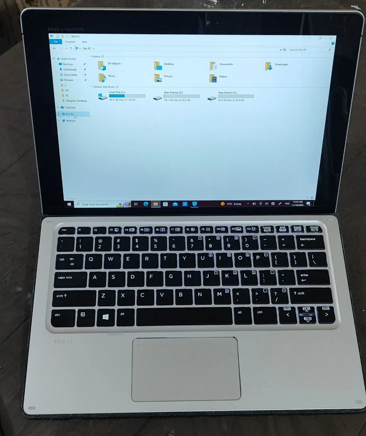 لپتاپ hp اچ پی elite x2 تبلت شو|رایانه همراه|اهواز, پادادشهر|دیوار