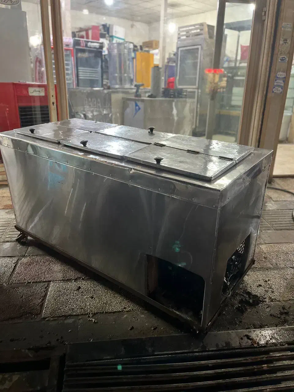 فریزر بستنی تمام استیل ۶درب صندوقی|فروشگاه و مغازه|چهاردانگه (تهران), |دیوار