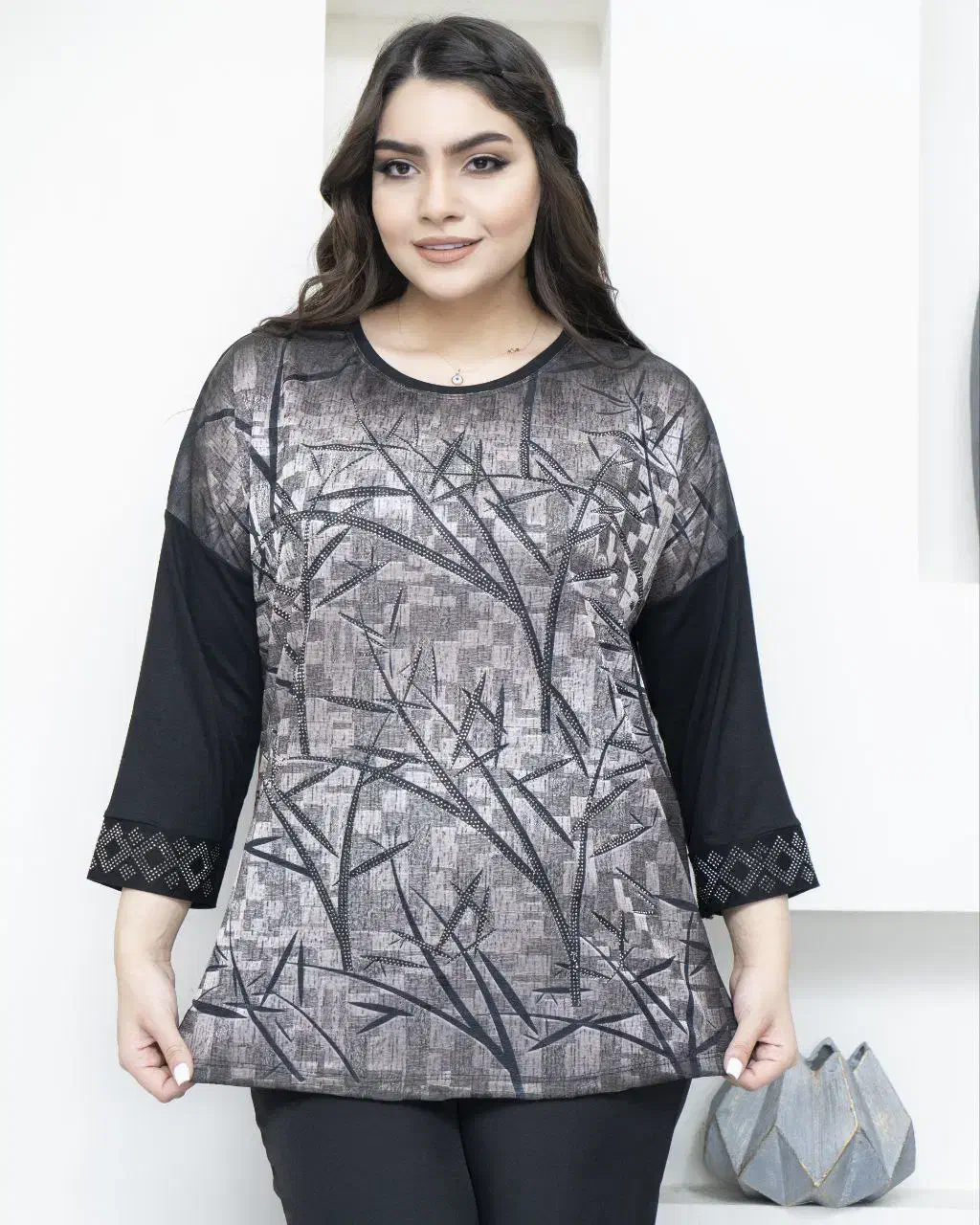 بلوز زنانه آستین سه ربع|لباس|مشکین‌دشت, |دیوار