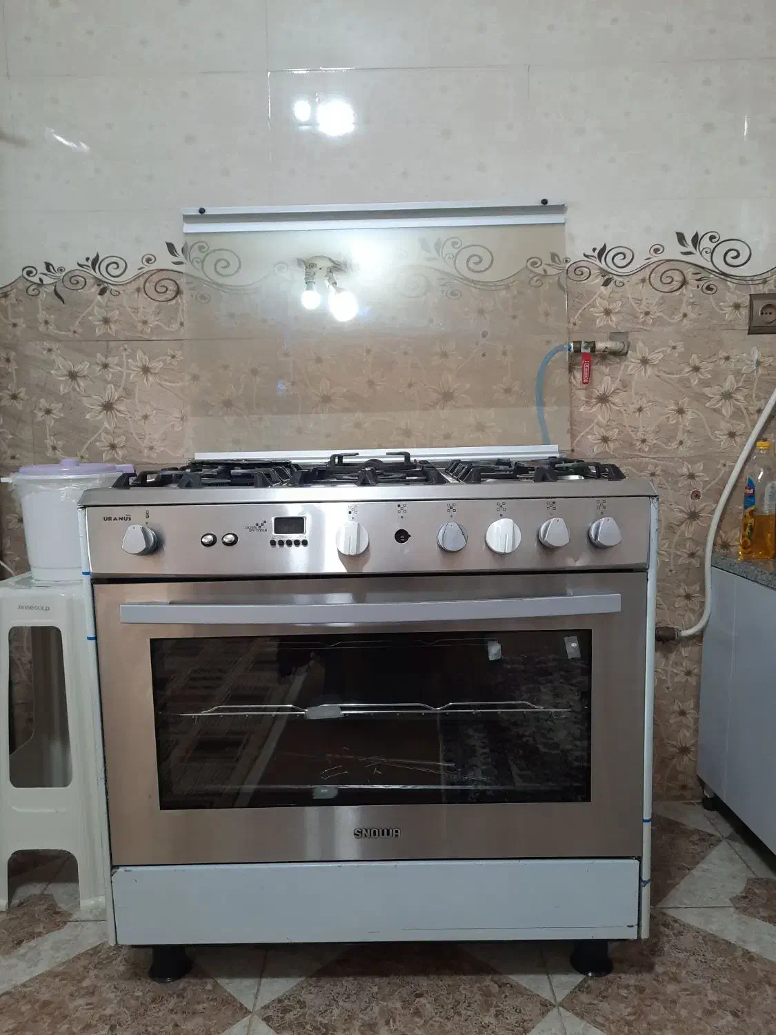 گاز تمام استیل فردار بدون خط خش وزدگی|اجاق گاز و لوازم برقی پختوپز|لردگان, |دیوار