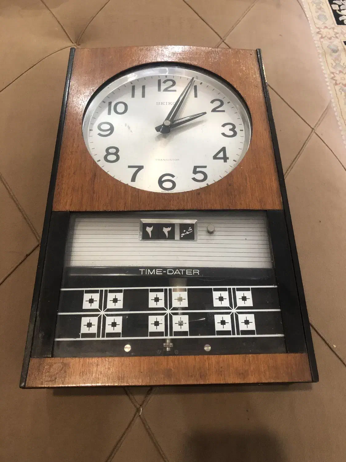 ساعت دیواری آنتیک سیکو ژاپن|کلکسیون اشیاء عتیقه|نشتارود, |دیوار