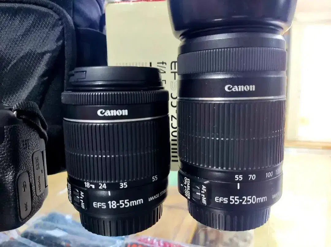 دوربین کنون ۷۵۰ دی با لنز ۱۸.۵۵ و ۵۵.۲۵۰|دوربین عکاسی و فیلم‌برداری|قم, دورشهر|دیوار