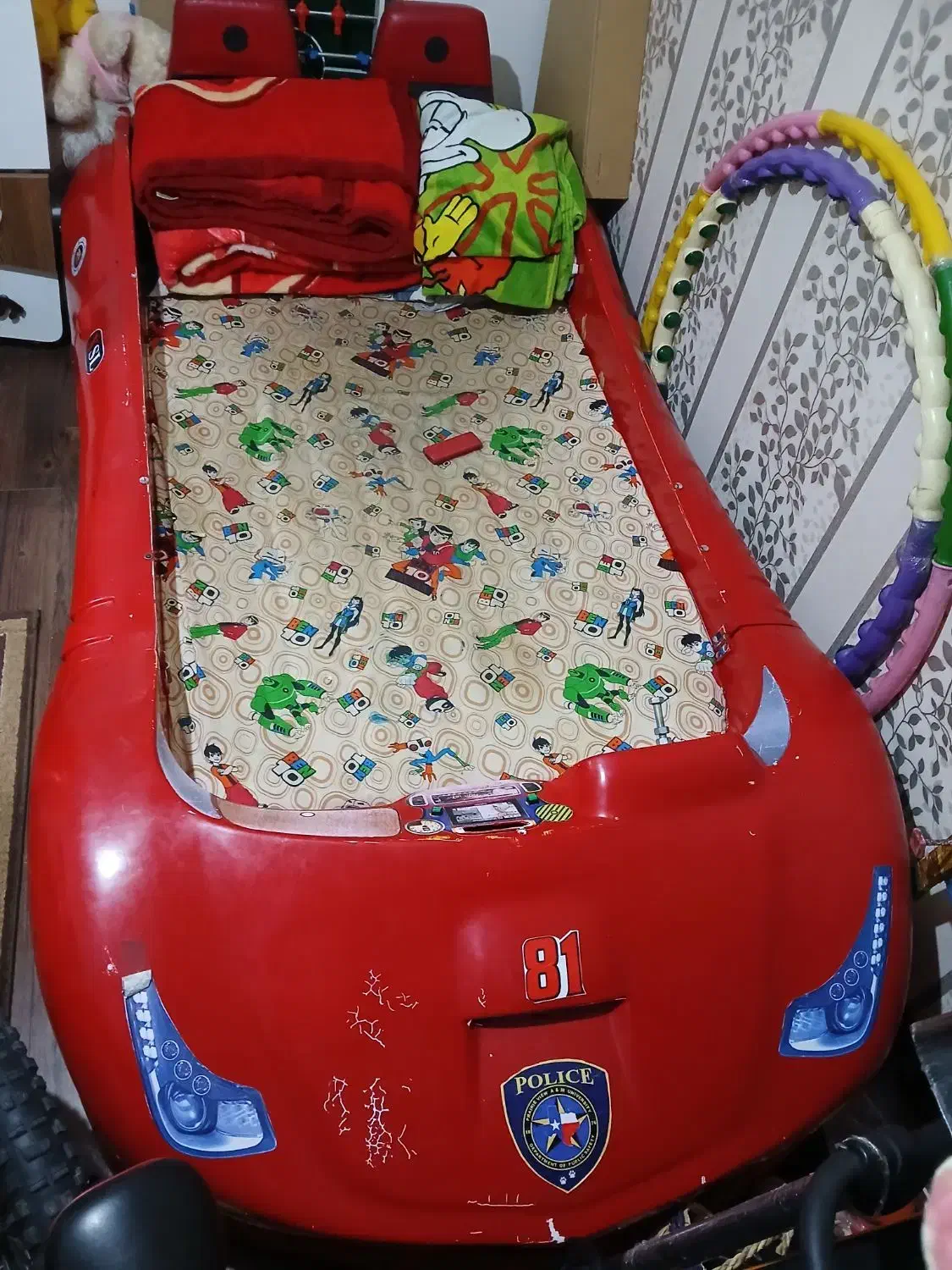 تختخواب کودک طرح خودرو مکویین|تخت و سرویس خواب|مشهد, جاهد شهر|دیوار