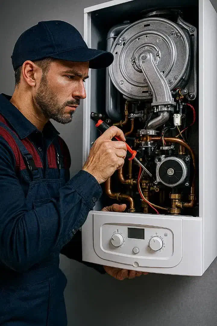 تعمیر و سرویس پکیج ایرانی و خارجی - قطعات اصلی|خدمات پیشه و مهارت|اصفهان, تخت فولاد|دیوار