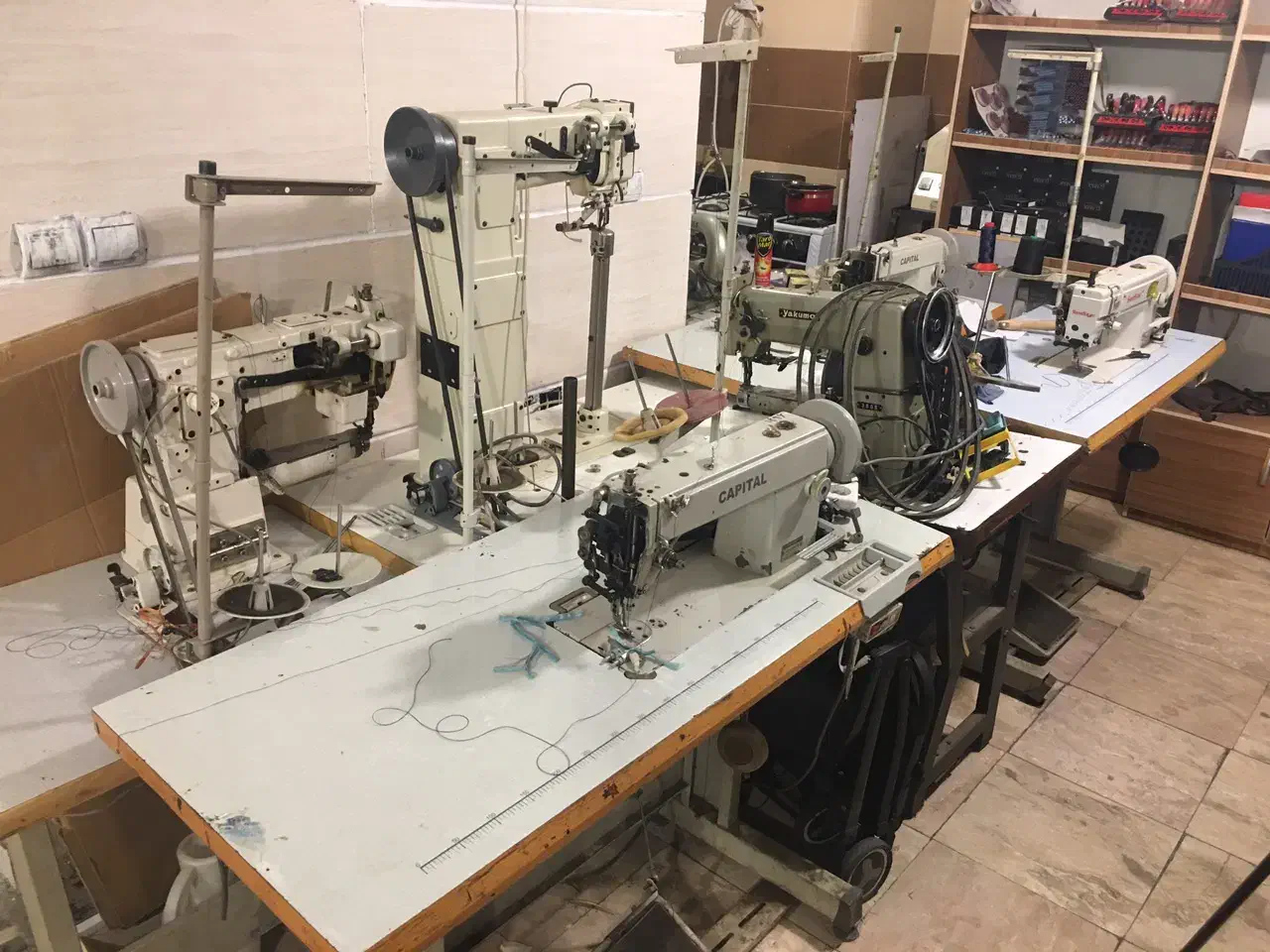 لوازم کارگاه کیف سازی|ابزارآلات|اندیشه, اندیشه فاز ۱|دیوار