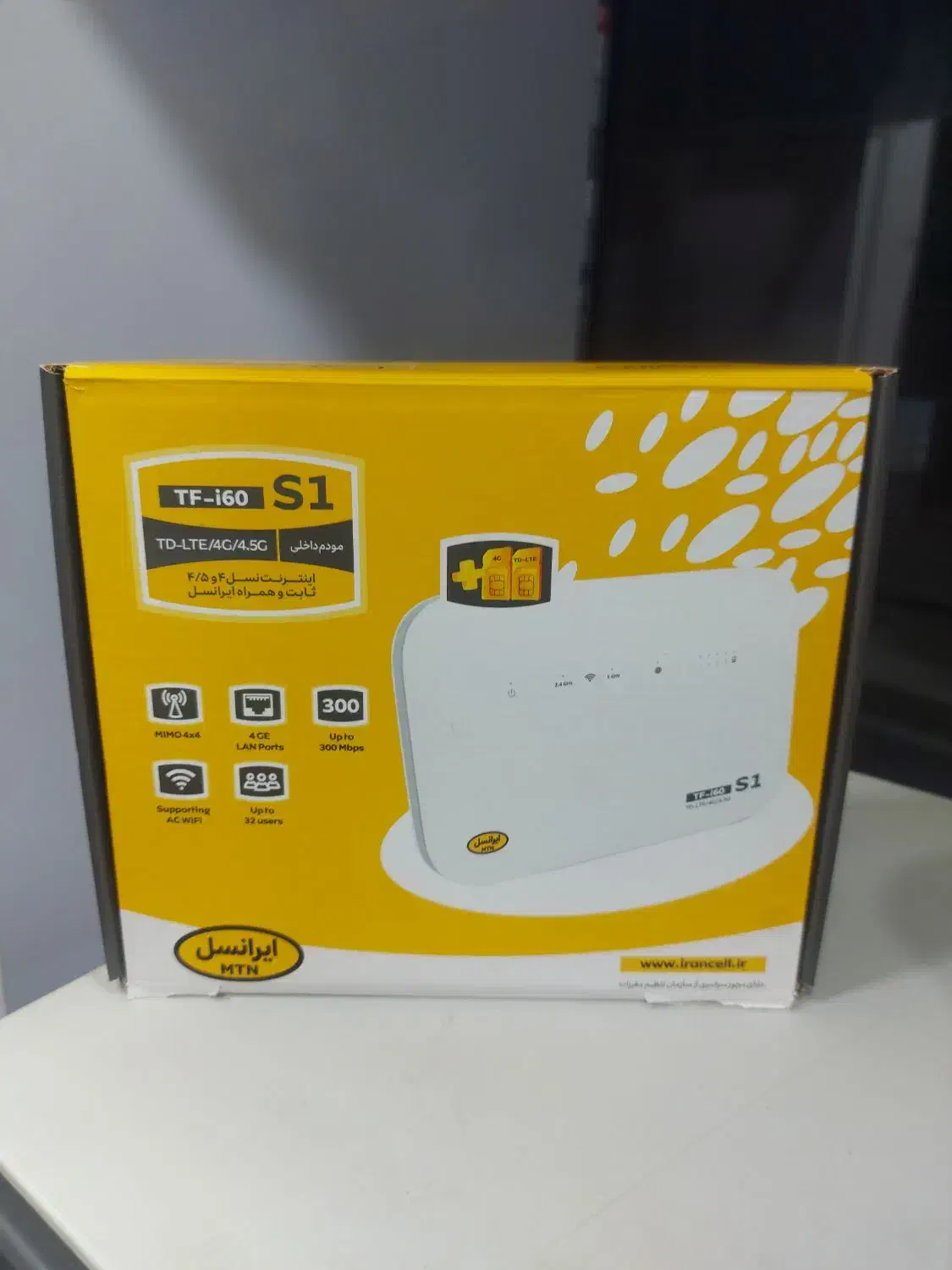 مودم سیمکارتی ایرانسل TF-i60 S1|مودم و تجهیزات شبکه|جوانرود, |دیوار