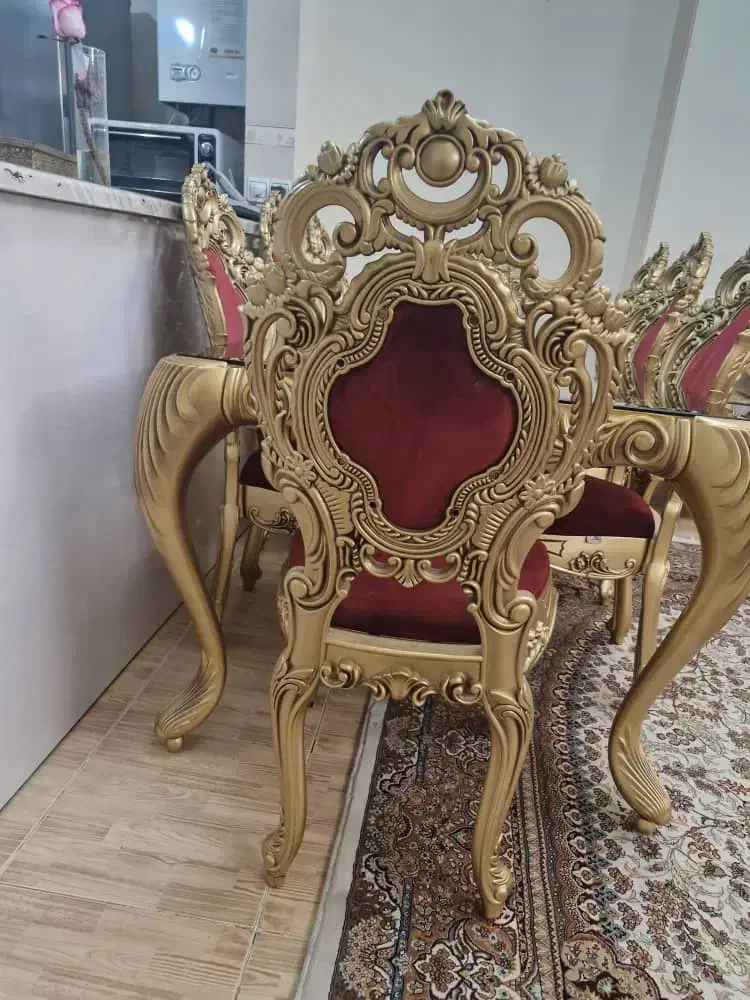 صندلی و میز ناهارخوری ۸ نفره .پلیمری ‌|میز و صندلی غذاخوری|تهران, شهرک آزادی|دیوار