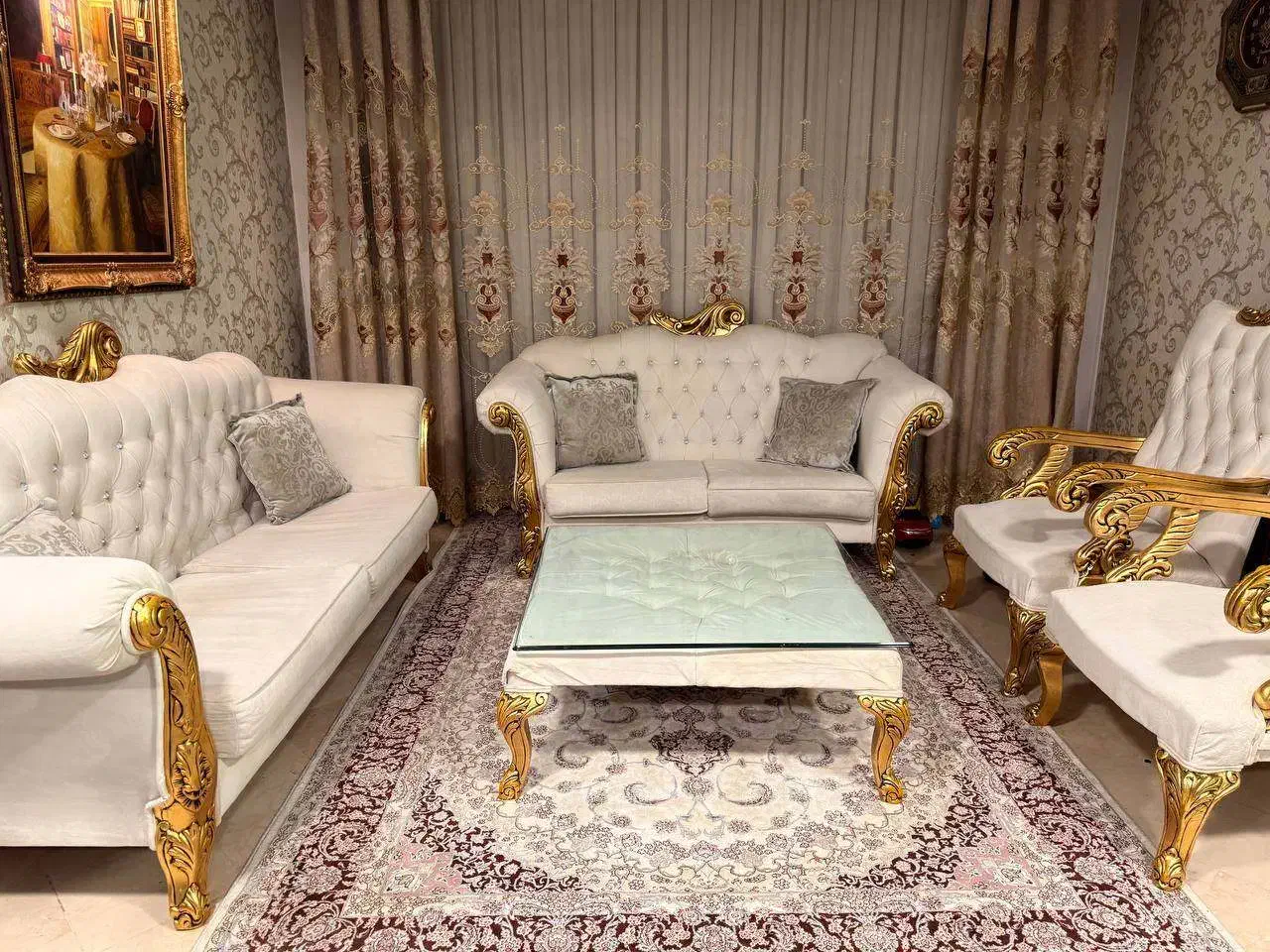 مبلمان ۷ نفره|مبلمان خانگی و میز عسلی|تهران, جنت‌آباد مرکزی|دیوار