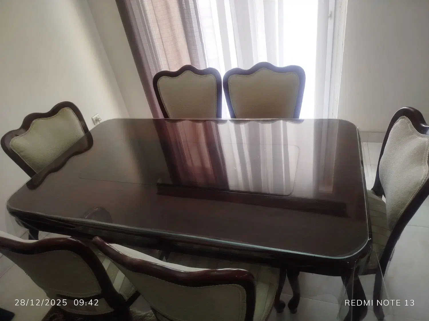 نهار خوری ۶نفره|میز و صندلی غذاخوری|نوشهر, |دیوار