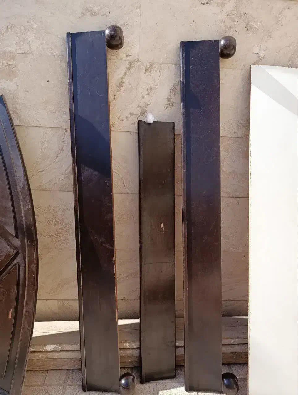 تخت دونفره چوبی|تخت و سرویس خواب|شریفآباد, |دیوار