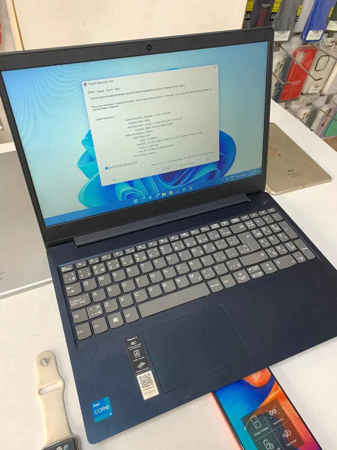 لنوو تاچ اسکرین i3-8-256 بسیار تمیز|رایانه همراه|تهران, شادمان|دیوار