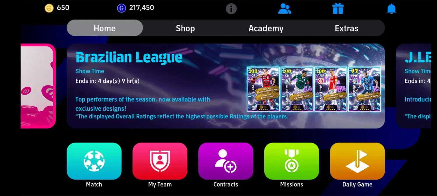 اکانت ای فوتبال پی اس موبایل|کنسول، بازی ویدئویی و آنلاین|تهران, فلسطین (میدان انقلاب)|دیوار