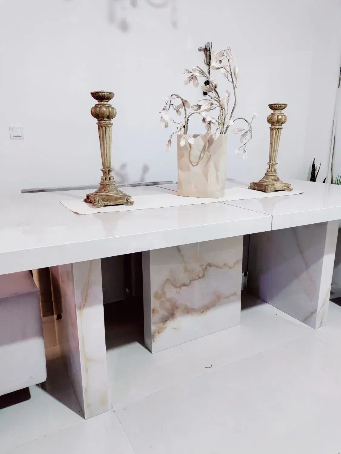 میز نهار خوری هشت نفره سرامیکی|میز و صندلی غذاخوری|بهبهان, |دیوار