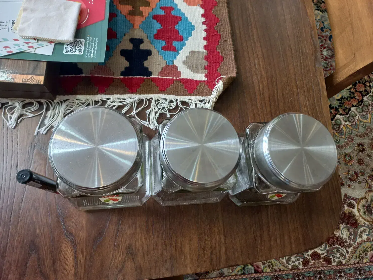 شیشه حبوبات وادویه|ظروف نگهدارنده، پلاستیکی، یکبارمصرف|مشهد, نیروی هوایی|دیوار