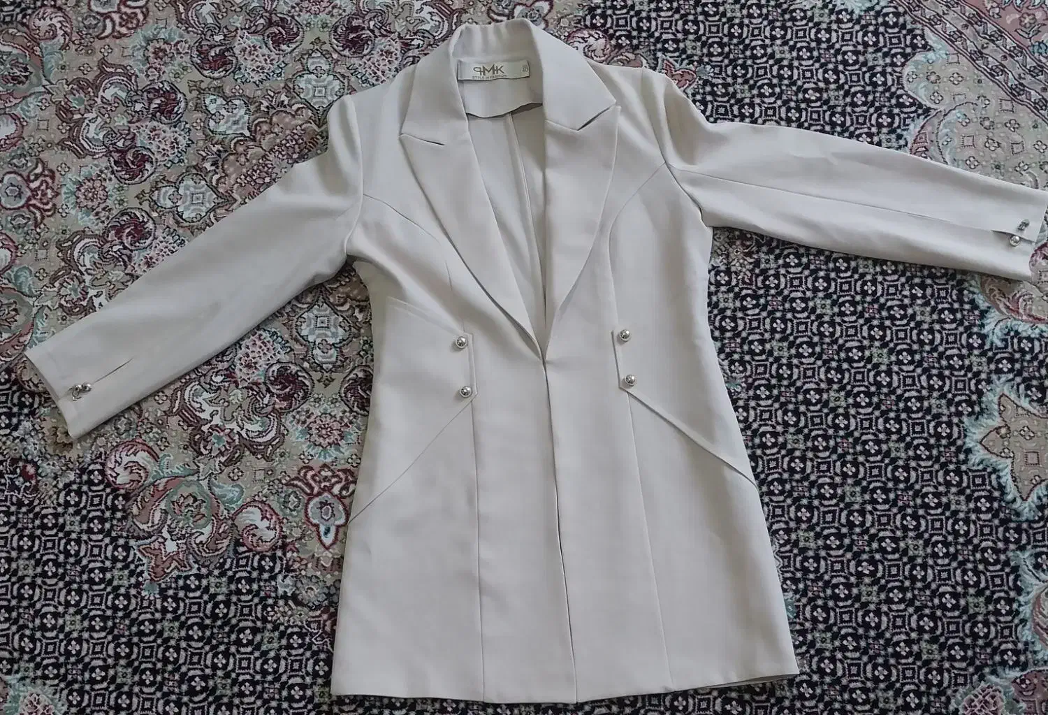 مانتو کتی کرمی سایز ۴۰ نونو|لباس|نهاوند, |دیوار