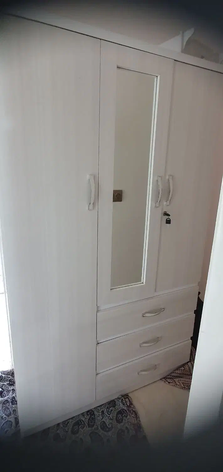 کمد لباس آیینه دار در حد نو|جاکفشی، کمد، دراور|گنبد کاووس, |دیوار