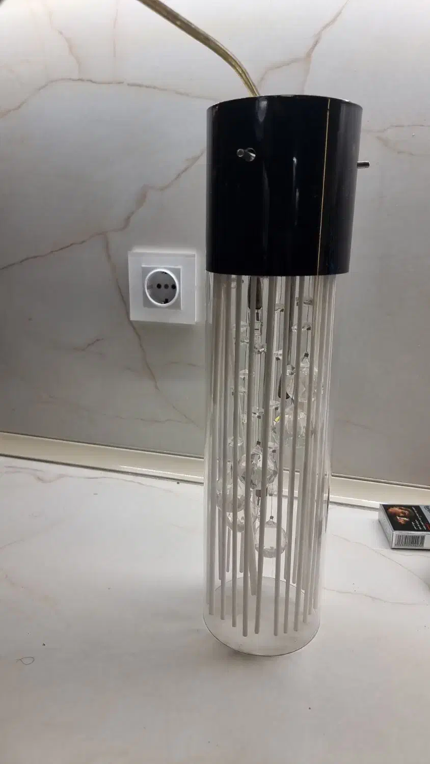 چراغ آویز شیشه‌ای کریستالی تمیز و شیک|لوستر و چراغ آویز|تبریز, |دیوار