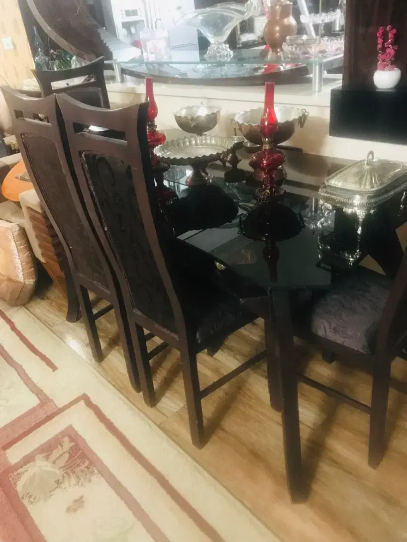 میز ناهار خوری ۶ نفره|میز و صندلی غذاخوری|کازرون, |دیوار