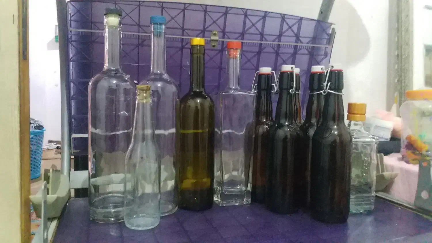 بطری شیشه ای|ظروف نگهدارنده، پلاستیکی، یک‌بارمصرف|بندرعباس, |دیوار