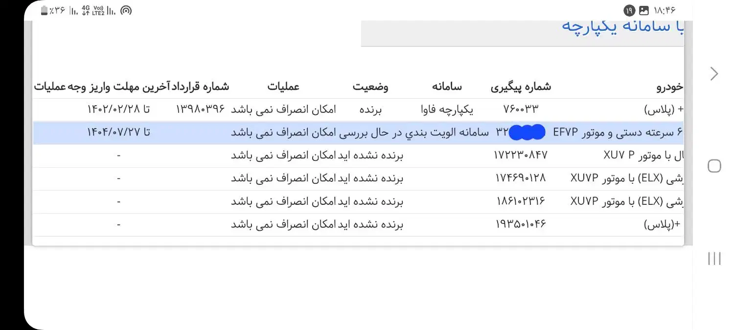 فروش حواله دنا پلاس|خودرو سواری و وانت|زنجان, |دیوار