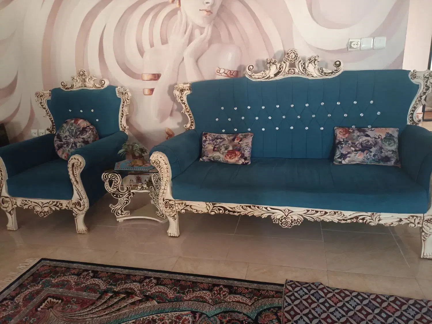 مبل درحد نو دوسرویس،سفارشی ساخته شده|مبلمان خانگی و میز عسلی|املش, |دیوار