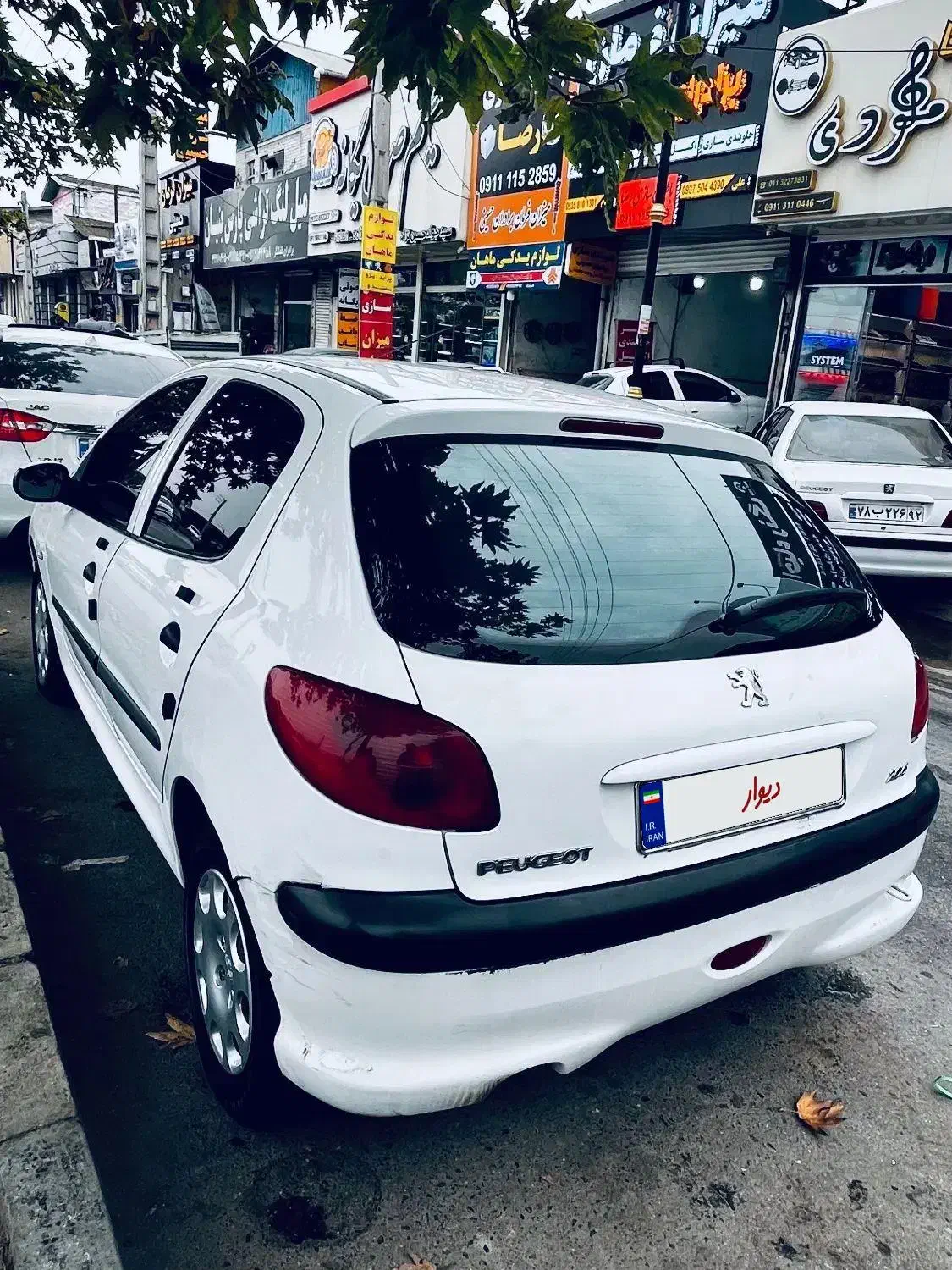 206 سفید مدل 90|خودرو سواری و وانت|بابل, |دیوار