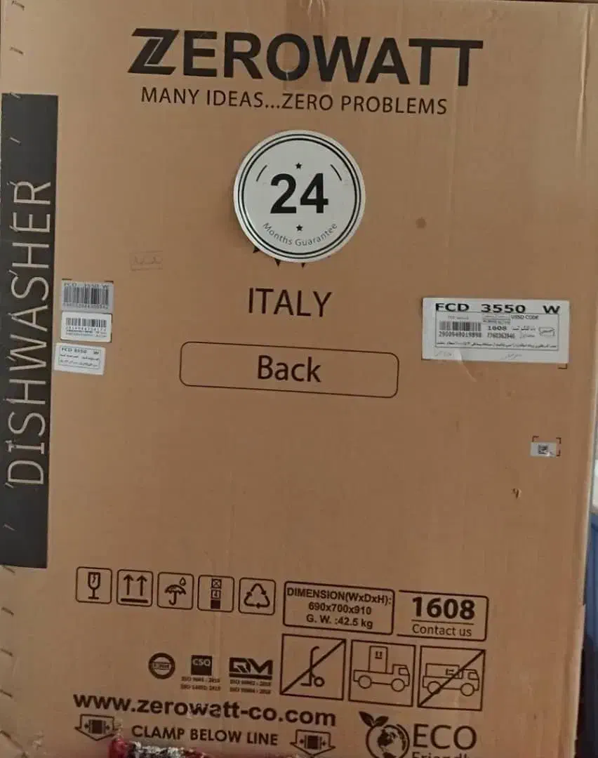 ماشین ظرفشویی ۱۵ نفره زیرووات (پاکشوما)|ماشین ظرفشویی|اشترینان, |دیوار