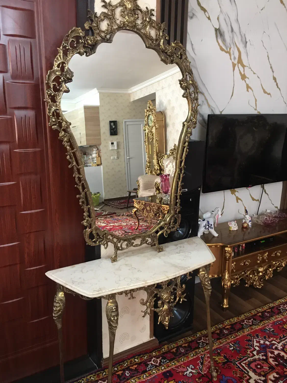 آینه و کنسول|بوفه، ویترین، کنسول|تبریز, |دیوار