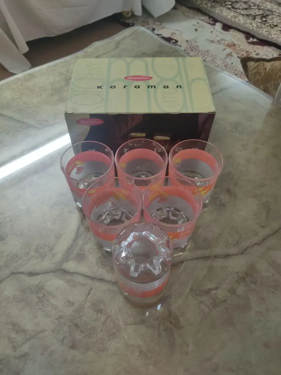 لیوان قدیمی مارک ترکیه|ظروف سرو و پذیرایی|قم, سنگ بند|دیوار