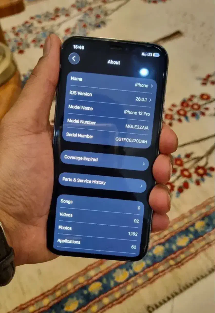 آیفون 12پرو 256 Zaa|موبایل|شیراز, تندگویان|دیوار