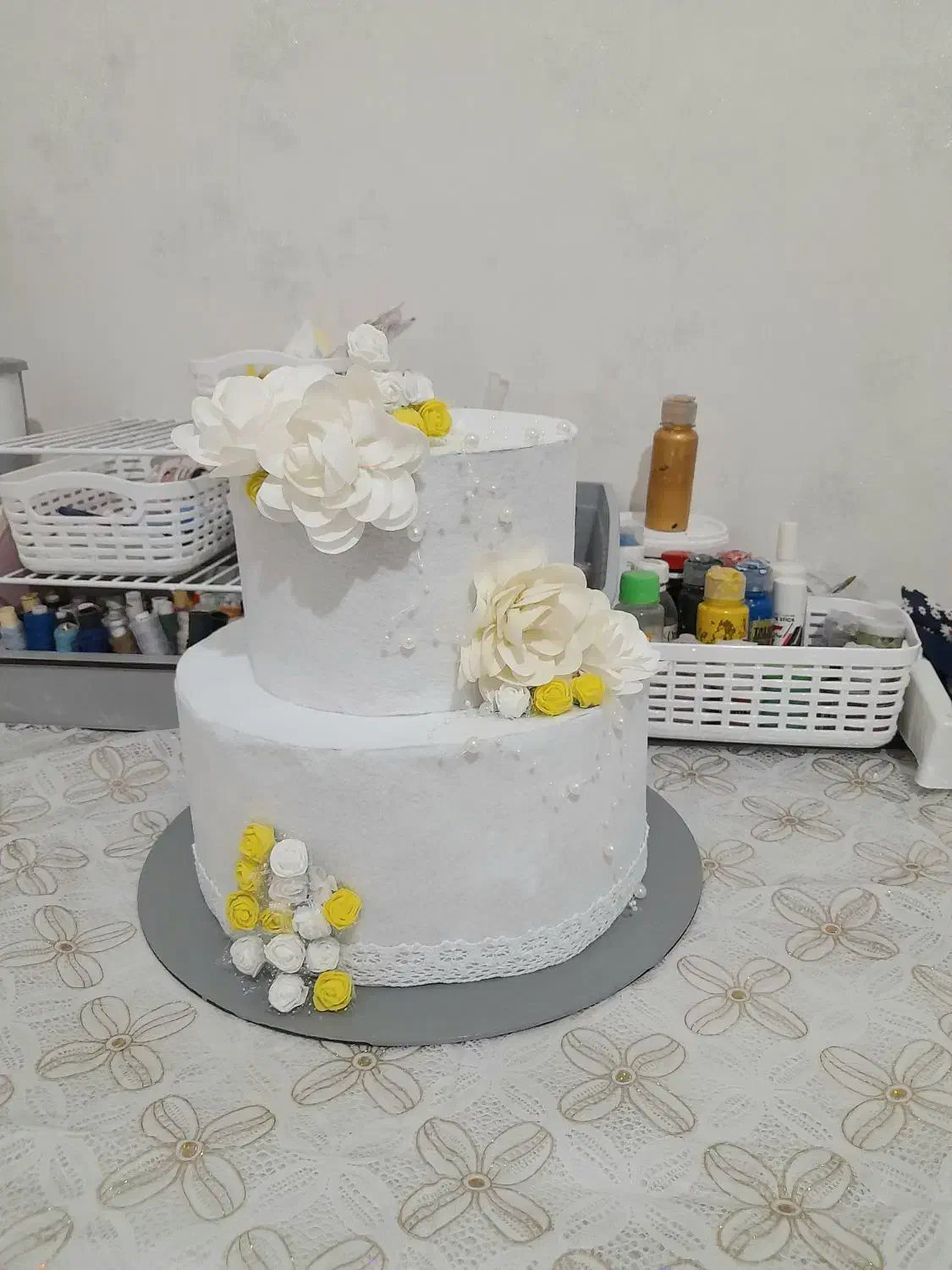 ماکت کیک روز مادر نمدی|مجسمه، تندیس، ماکت|تهران, مهرآباد جنوبی|دیوار