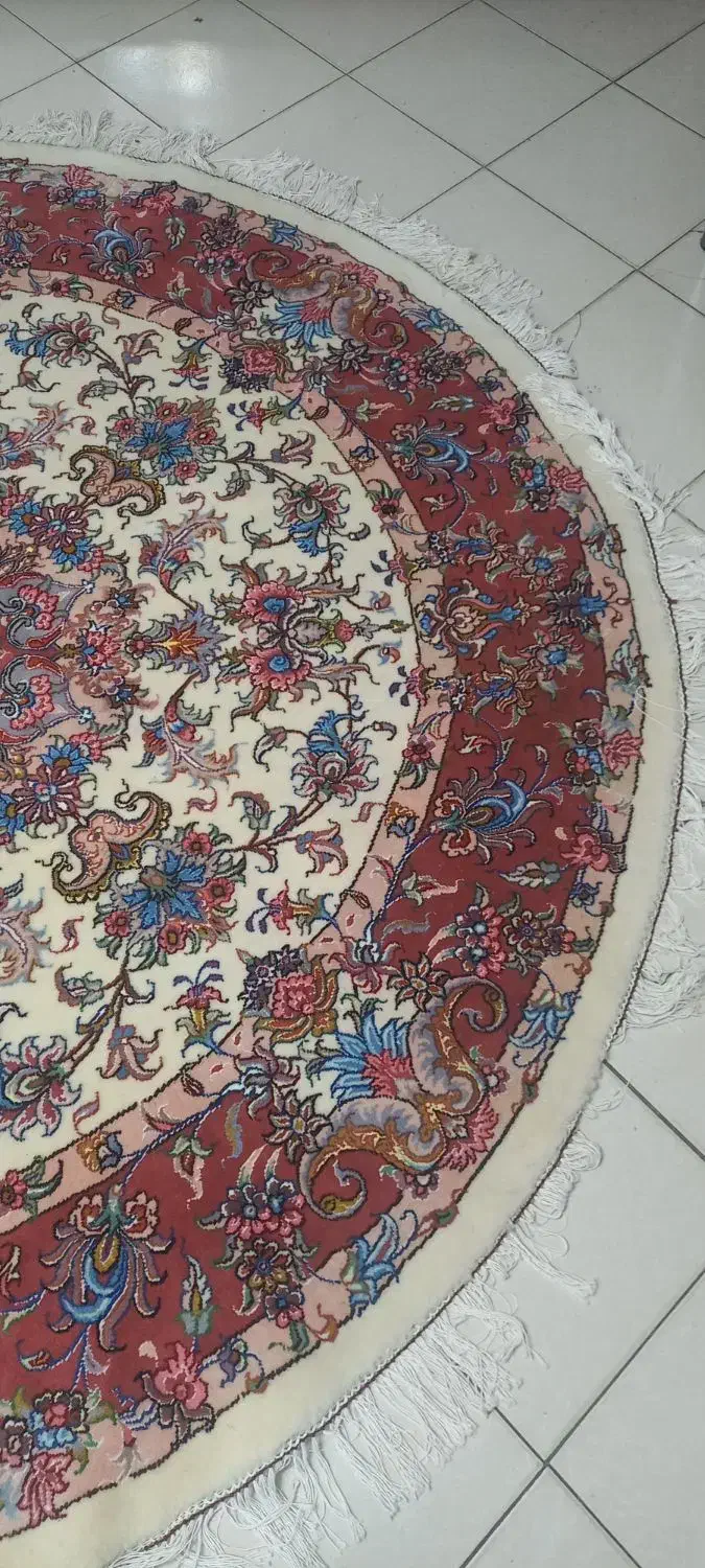 فرش دستبافت دایره (۲×۲) رج ۴۰ طرح خطیبی|فرش|تبریز, |دیوار