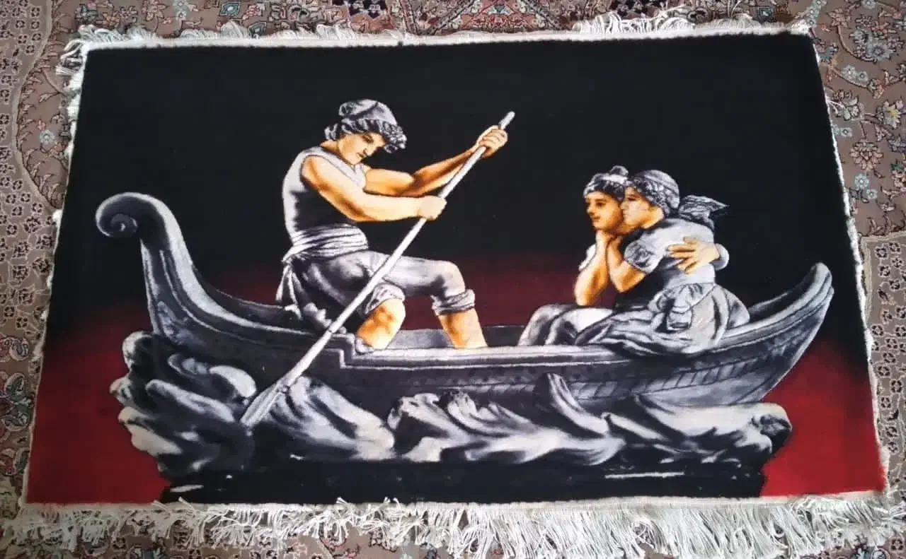 دوعددتابلوفرش دستباف|تابلو فرش|تهران, انبار نفت|دیوار