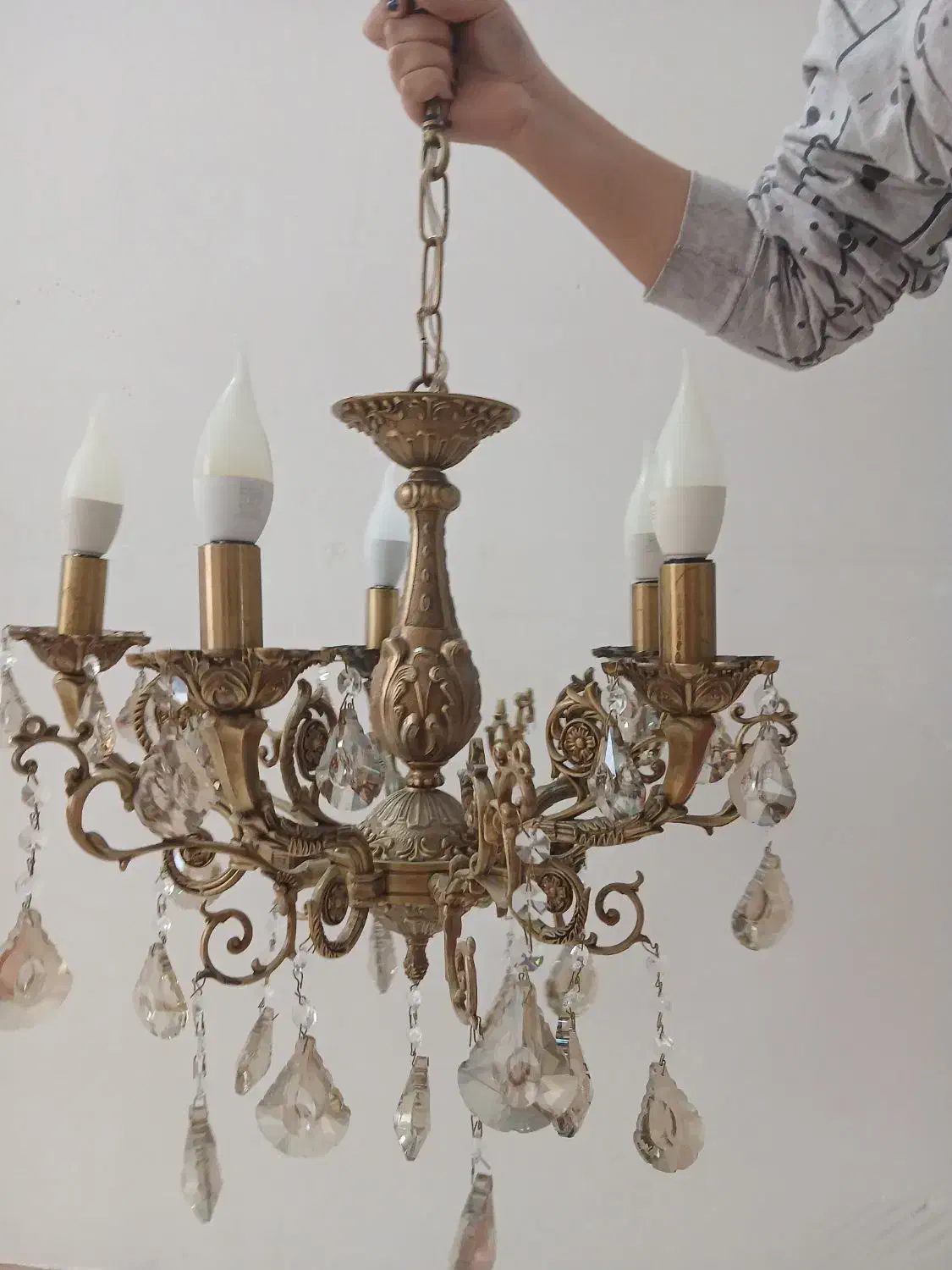 لوستر|لوستر و چراغ آویز|نوبران, |دیوار