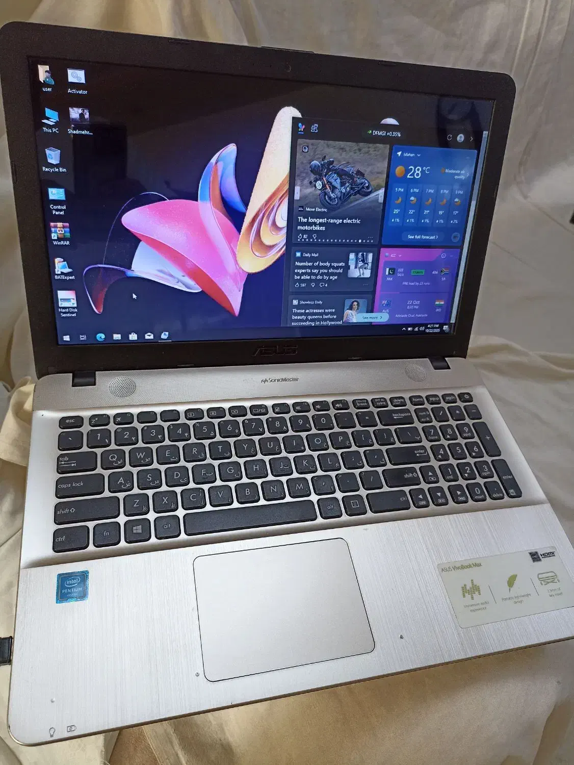 Asus VivoBook X541na کارتن شارژر|رایانه همراه|اصفهان, آهنگران|دیوار