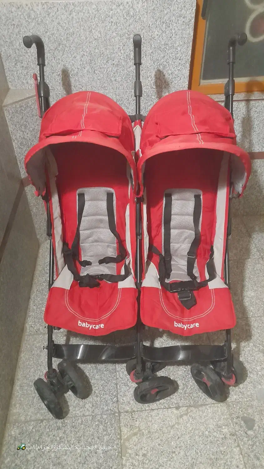 کالسکه دوقلو|کالسکه و لوازم جانبی|قدس, شهرقدس|دیوار