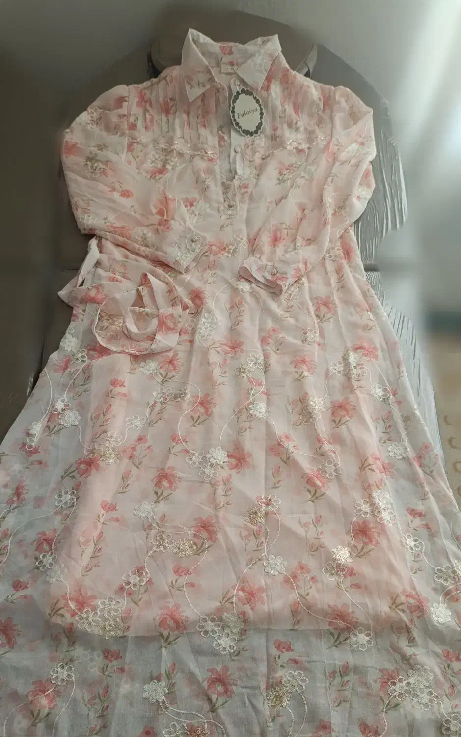 لباس بلند خاص مجلسی با پارچه ترک خامه دوزی شده|لباس|شیراز, آبیاری|دیوار