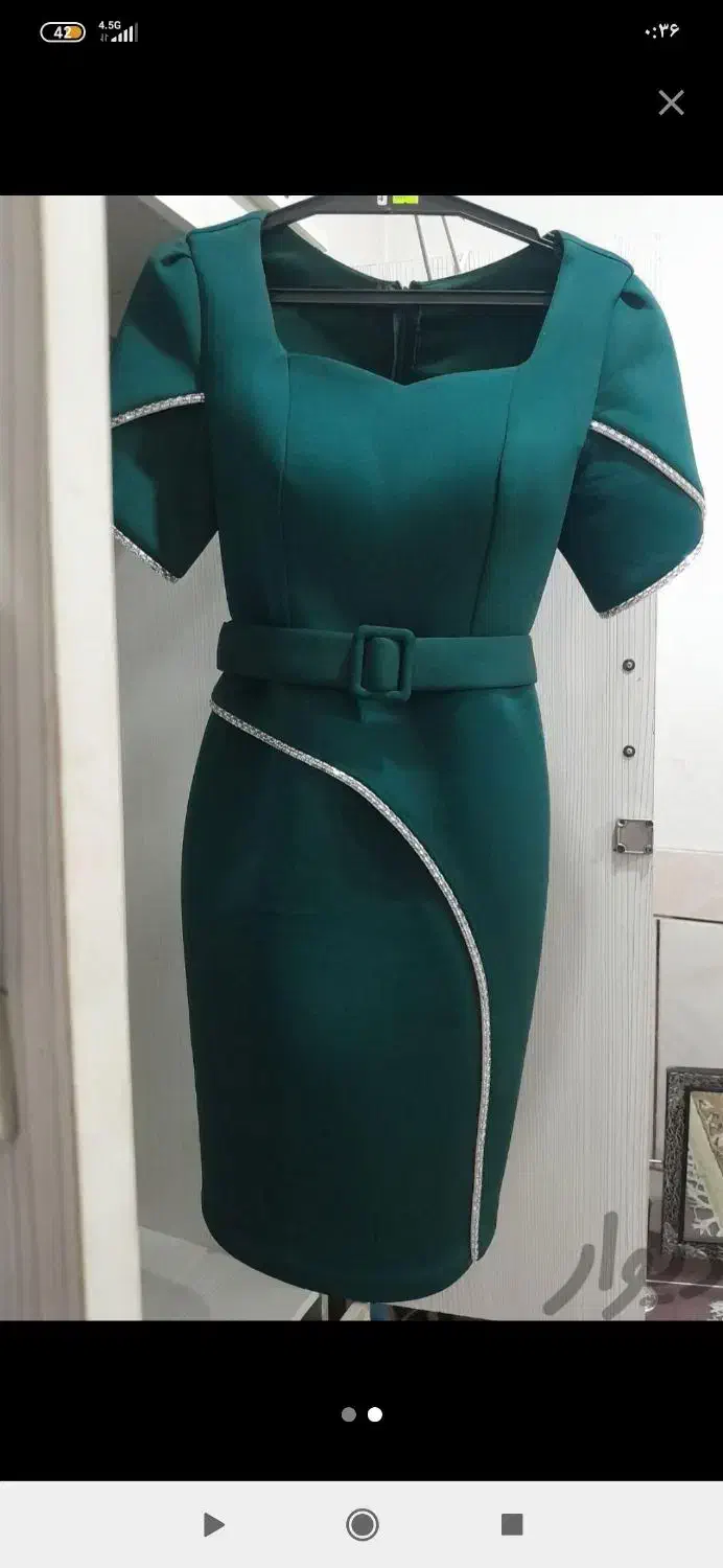 دو عدد لباس مجلسی با مانتو مجلسی مخمل|لباس|ابهر, |دیوار