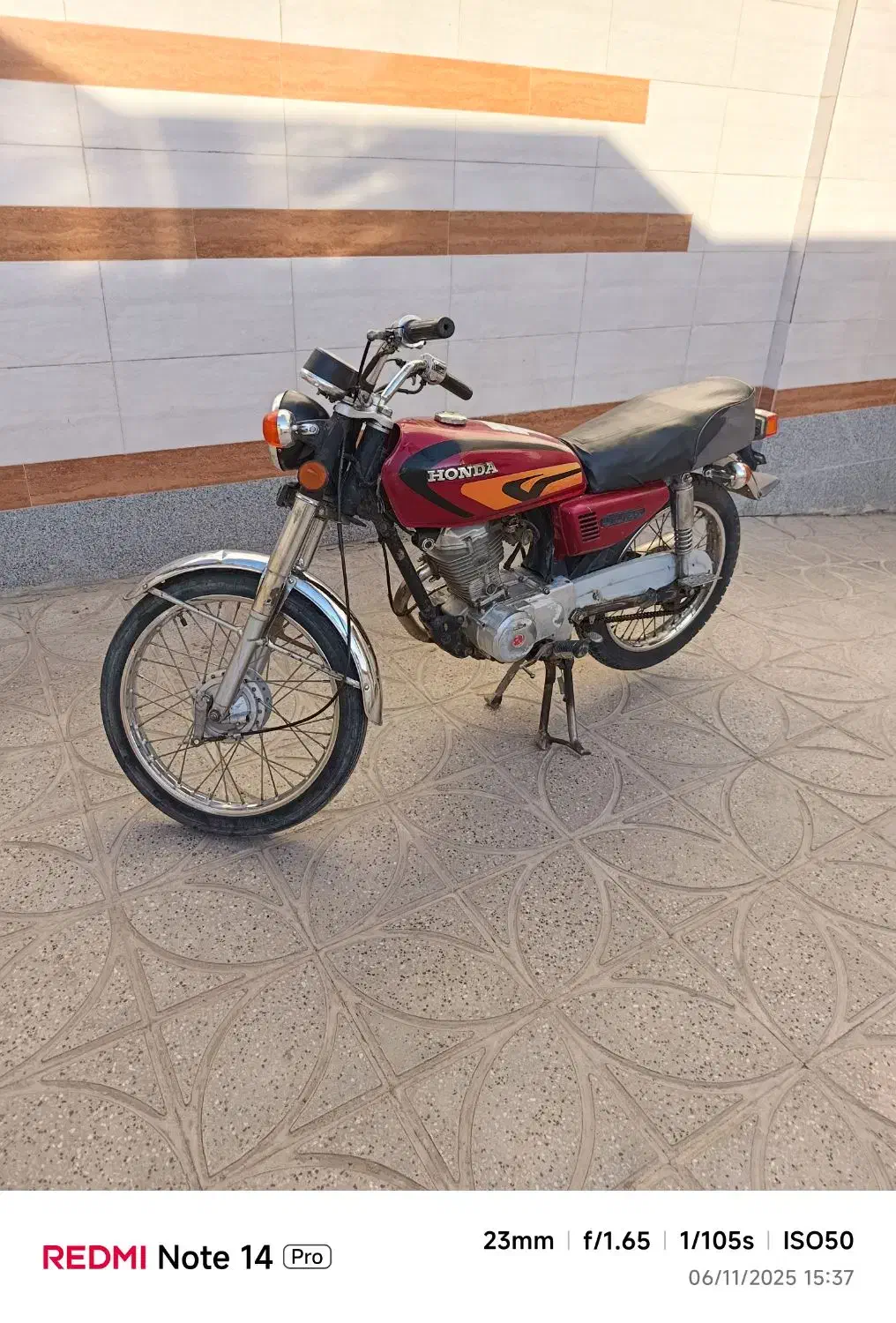 موتور هندا 125مدل 83پلاک ملی|موتورسیکلت|فردوس (خراسان), |دیوار