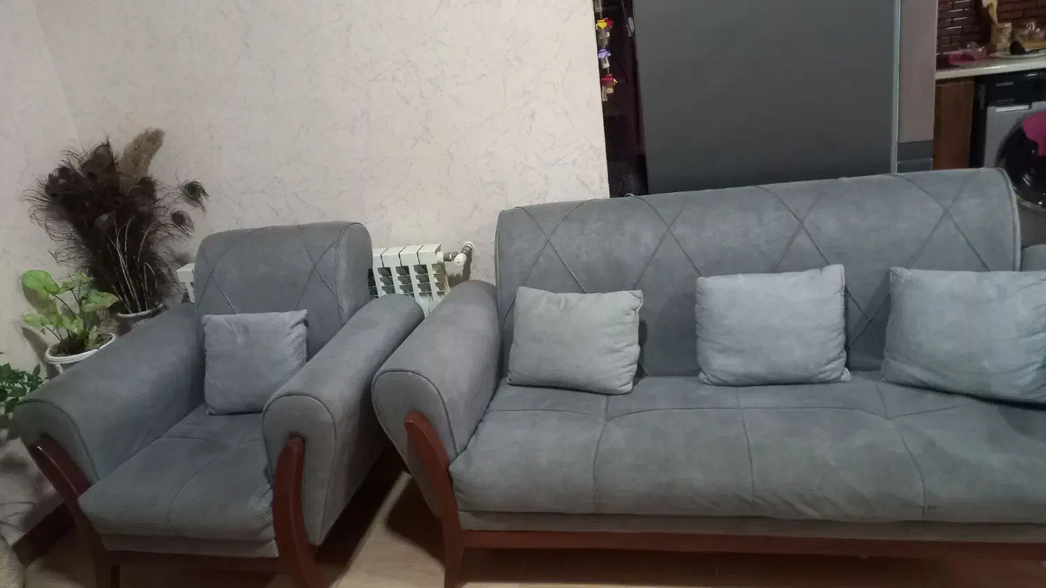 مبل ومیزناهارخوری۴نفره ست|مبلمان خانگی و میز عسلی|فومن, |دیوار