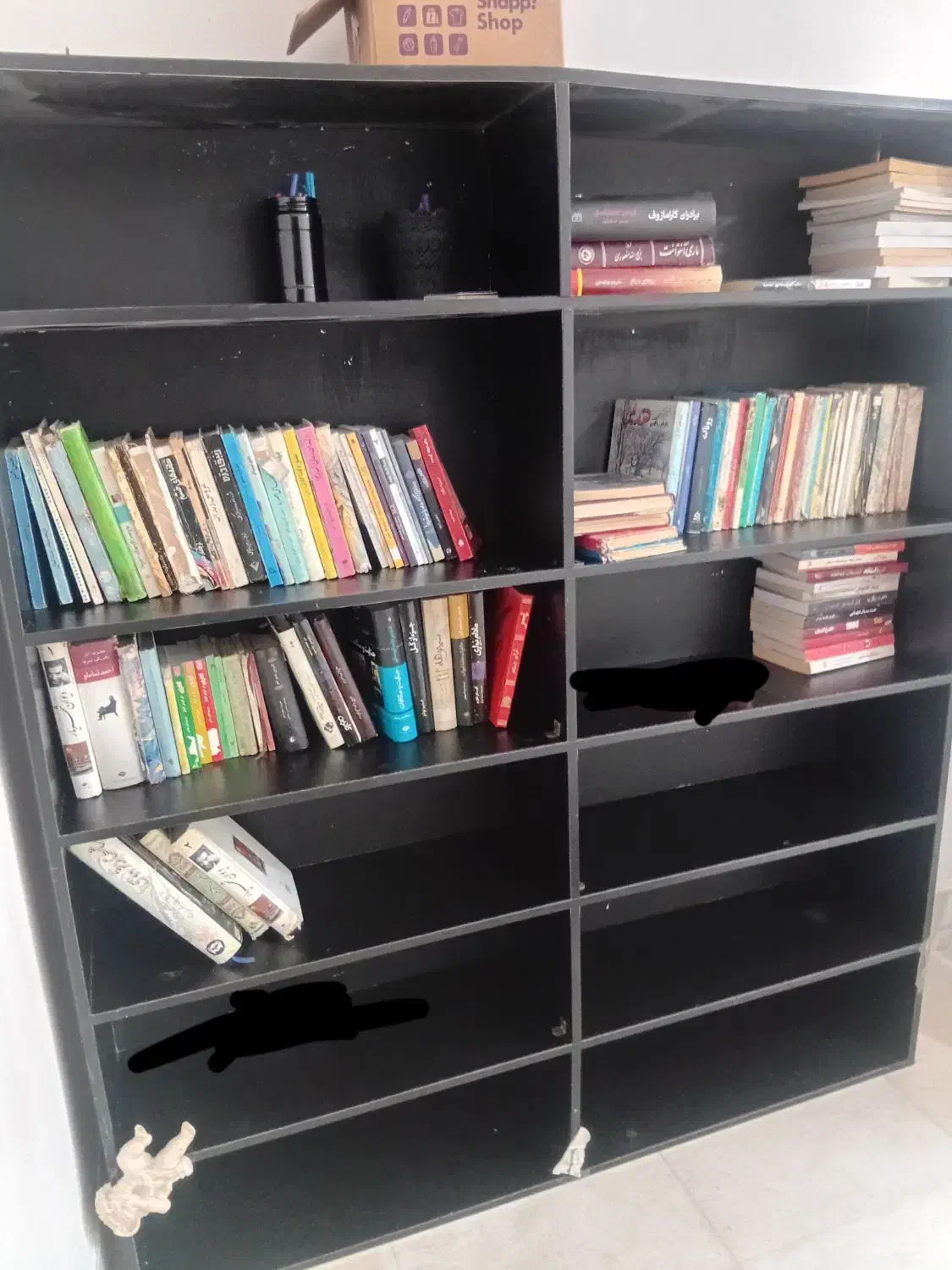 کتابخانه|کتابخانه، شلف، قفسههای دیواری|صدرا-فارس, فاز ۱|دیوار