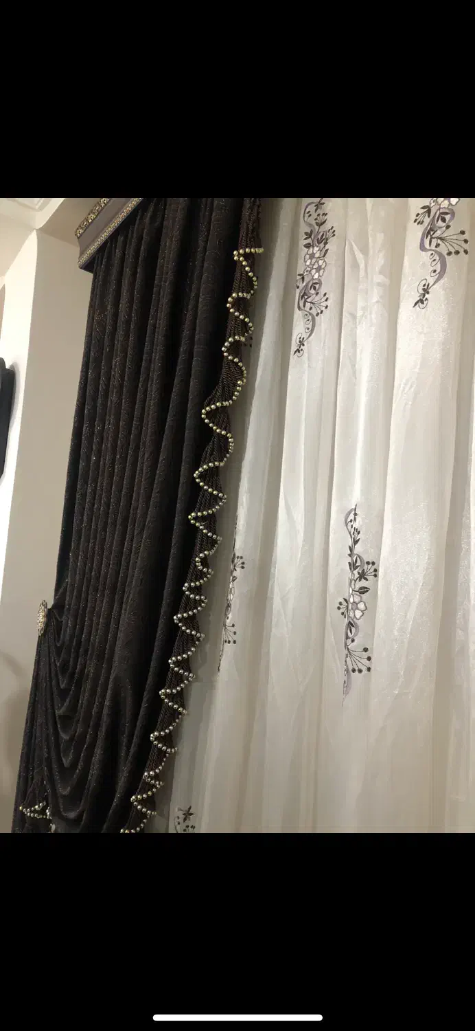 پرده با پرده با کتیبه|پرده، رانر، رومیزی|گرگان, |دیوار