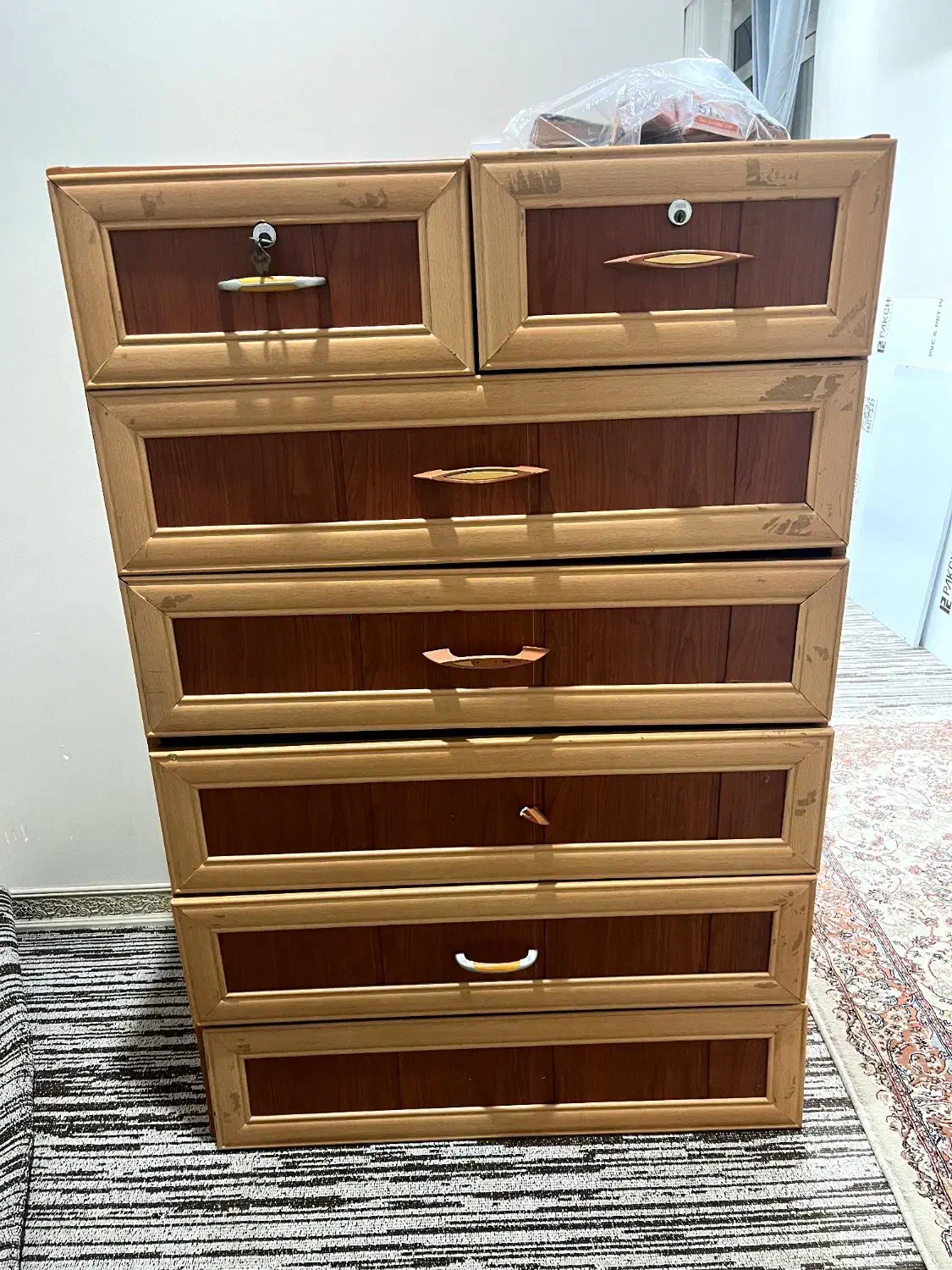 دراور چوبی ام دی اف|جاکفشی، کمد، دراور|اهواز, کیانپارس |دیوار